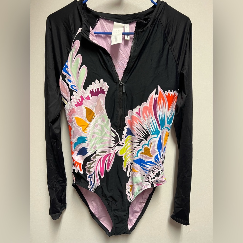 Trina Turk Seychelles long sleeve one piece